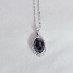 Brand New Simply You Purple Amethyst-Look Pendant Necklace – Original Pouch